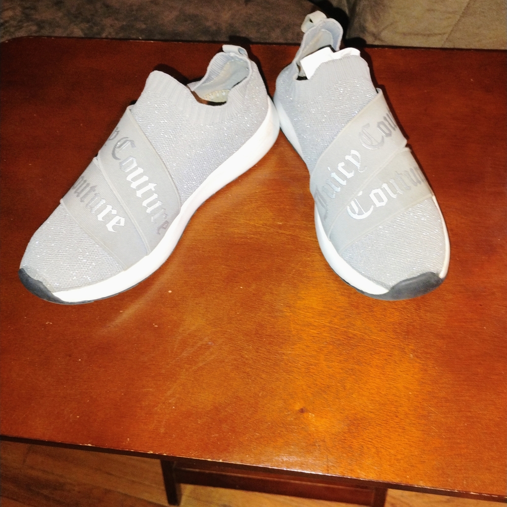 Juicy Couture Gray Sneakers with Breathable Knit Design